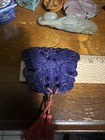 Vintage Export Chinese carving Blue Butterfly Pendant — photo 9