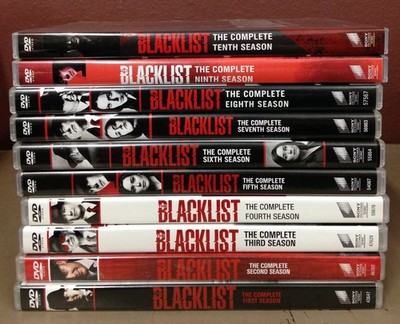 Blacklist DVDs The Complete Set Seasons 1-10 NR VG 260611