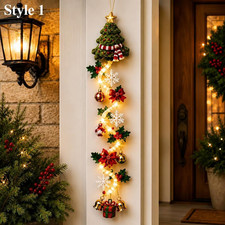 2026 Glowing Christmas Hanger Lighted Door Christmas Tree Door Perfect