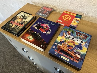 5 x Amiga verschiedene verpackte Vintage Spiele - alle ungetestet - ️Retro Geschenkidee ️