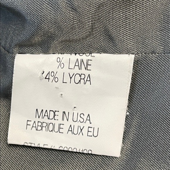 Theory Two Button Blazer Jacket Wool Gray Sz Care… - image 10