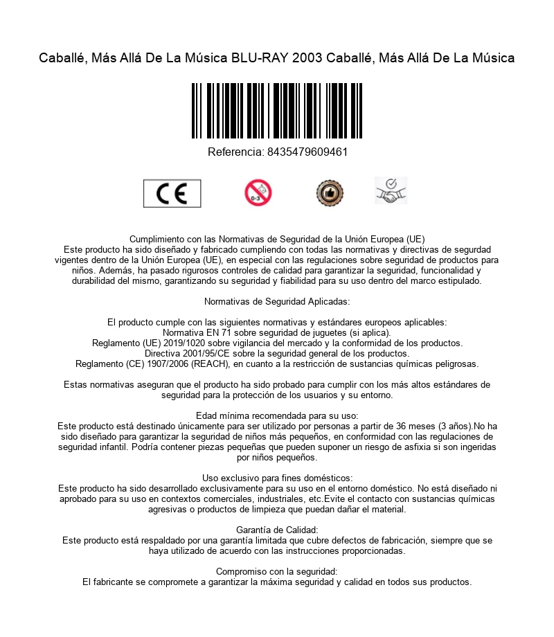Caballé, Más Allá De La Música BLU-RAY 2003 Caballé, Más Allá De La Música - Imagen 3 de 3