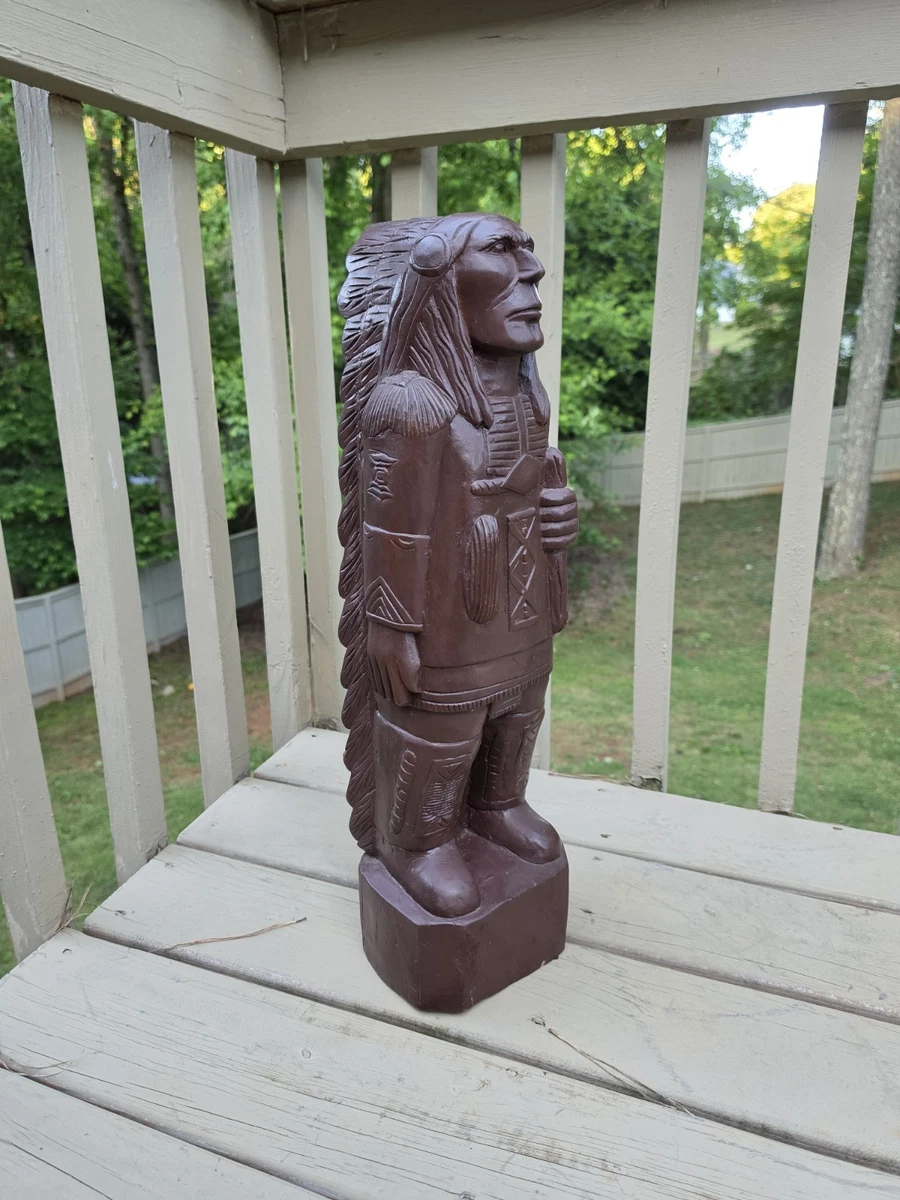Cigar Store Wooden Indian In Us Native American Sculptures (1935