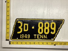 1949 Tennessee License Plate 