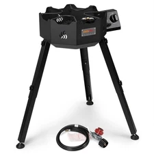 ONLYFIRE Portable Gas Burner with Adjustable Removable Legs, Propane Camping ...