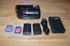 JVC Everio Digital Camcorder Model GZ-MS110BU w/ Battery, Charger & SD Card Test