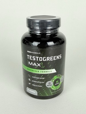 TestoGreens Max - Men s Daily Greens 60 Capsules Supplement Exp 08/27