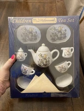 Mini M.J. Hummel Tea For 2  Set By Reutter Porzellan Germany Rare Mib Tea Pot