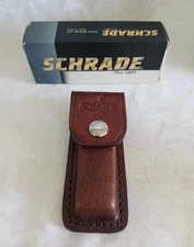 Schrade Brown Leather Sheath