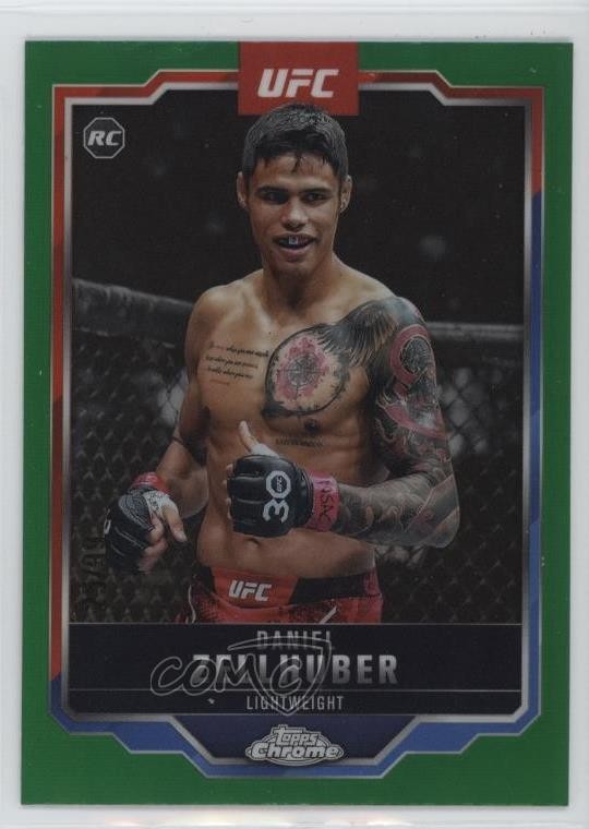 2025 Topps Chrome UFC Green Refractor /99 Daniel Zellhuber #189 5f3