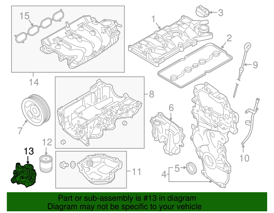 Bomba de aceite original Nissan 15010-1KC2A Foto 2 de 2