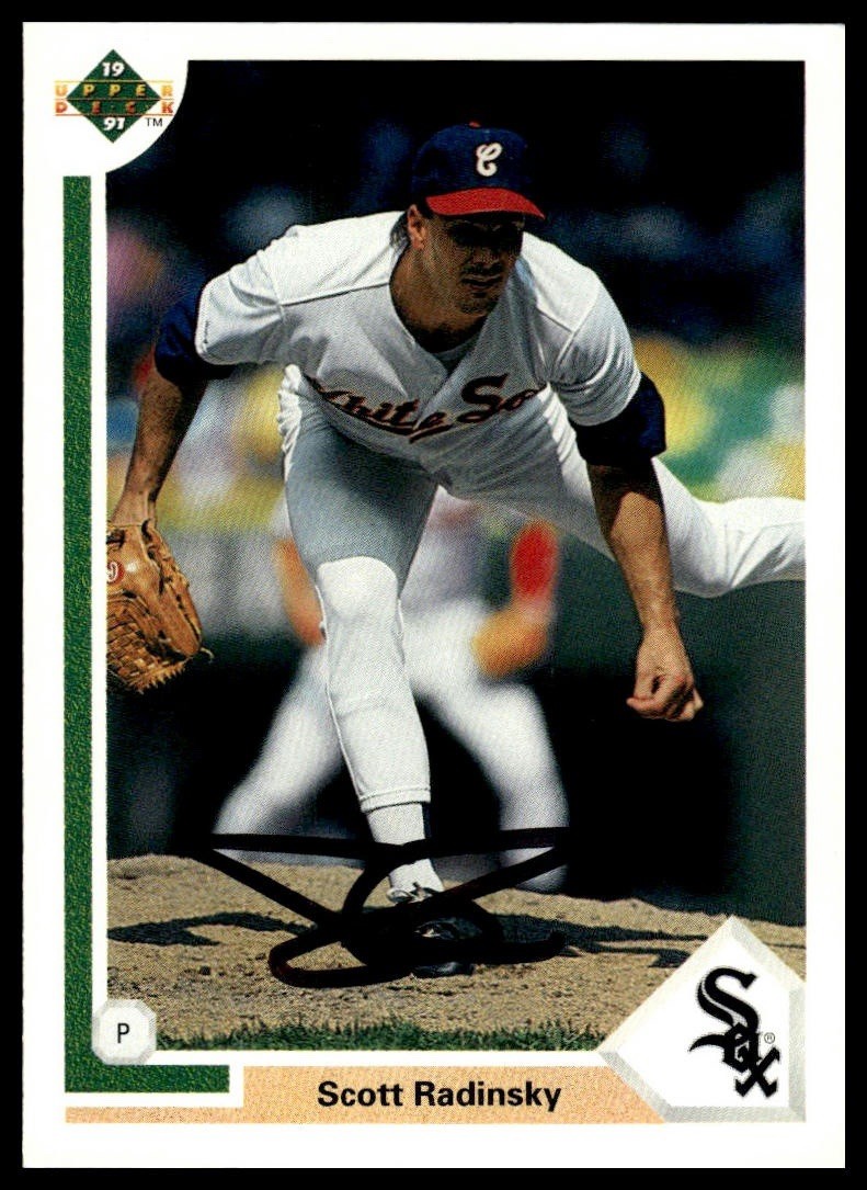 Scott Radinsky Chicago White Sox 1991 Upper Deck Signed Auto Card #621