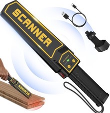 Rechargeable Handheld Metal Detector Wand, High Sensitivity Security Wand Metal