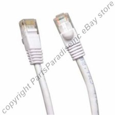Lot100 PURE COPPER 15ft long Cat5e Ethernet/Network UTP Cable/Cord/Wire WHITE