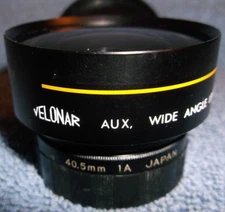 VELONAR AUX WIDE ANGLE LENS AUTO FOCUS RANGE 6 FT TO INFINITY 