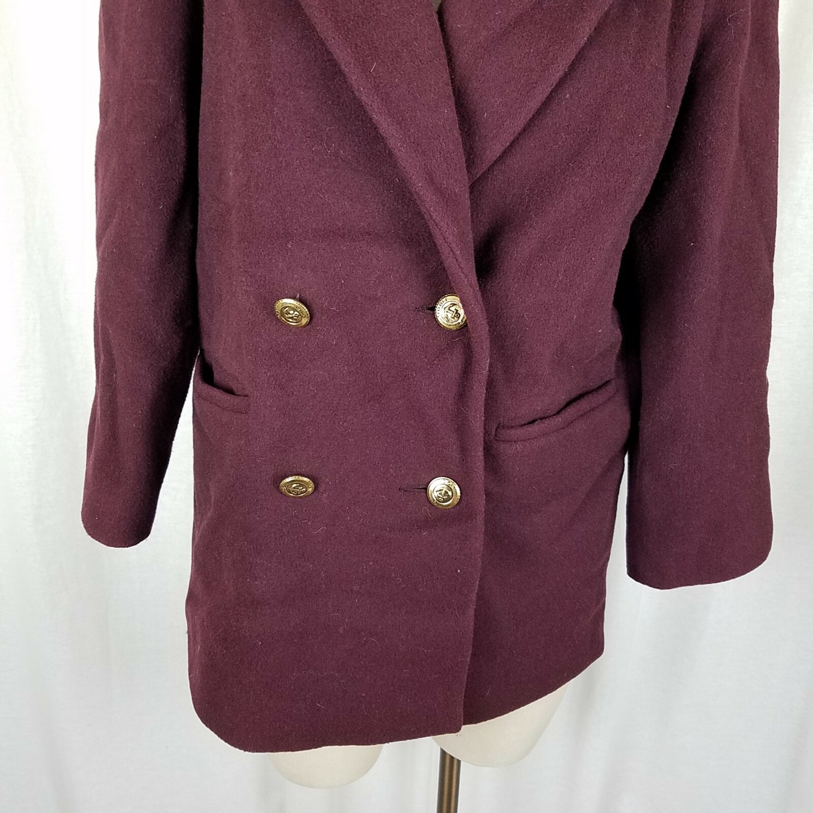 JG Hook Double Breasted Winter Wool Military Shor… - image 3