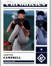 2023 Panini Chronicles Justin Campbell #8 Cleveland Guardians