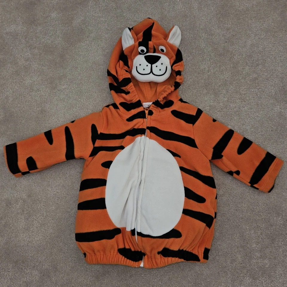 Carter's Naranja Tigre Halloween Disfraz Bebé 3-6 Meses Chaqueta 6-9 Meses Pantalones Foto 2 de 4