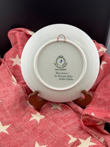 USA 1976-1976 Bicentennial Collector Plate - Grande Porcelain Copenhagen Cobalt - Picture 8 of 8