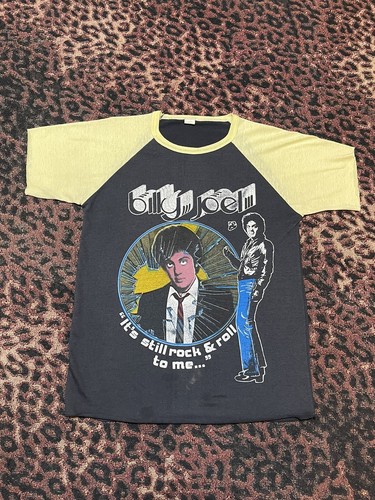 Vintage 70s 80s 79 80 Billy Joel Fantasy Shirt Small 18x26 Rock And Roll To Me