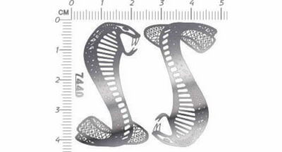 chrome(metal) decals fute Mustang Cobra for model kits  7440