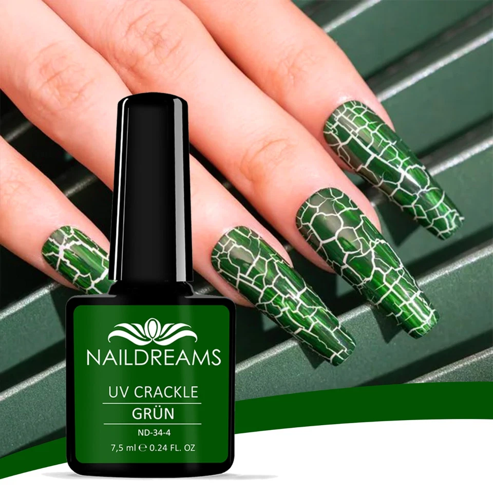 Crackle UV Gel Nagellack Nagelmodellage Maniküre Crackle Nagellack - Bild 3 von 4