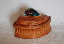  FRENCH Trompe L’oeil PHEASANT TERRINE~ANTIQUE PATE PILLIVUYT VINTAGE CASSEROLE