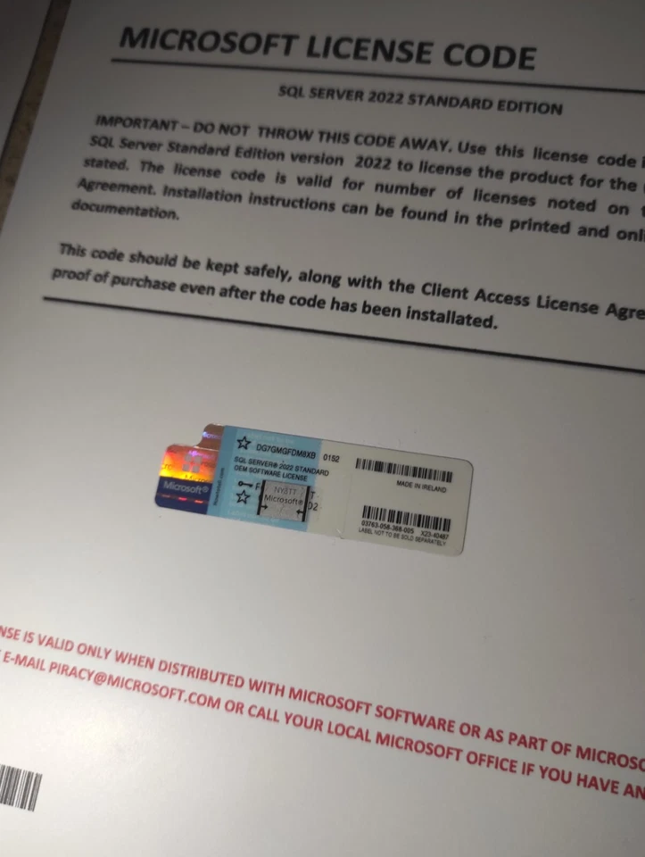 SQL Server 2022 Standard 16 Cores Unlimited CALs Lifetime License and DVD - Image 3 of 4