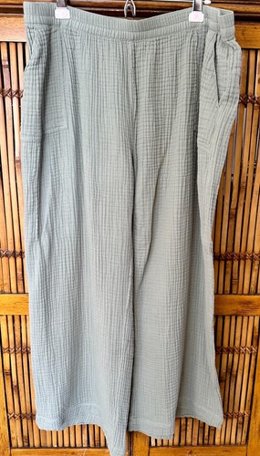 Set pantaloni e top donna Natural Reflections nuovi con etichetta SeaGrass 100% cotone Bass Pro 2X - Foto 4 di 7