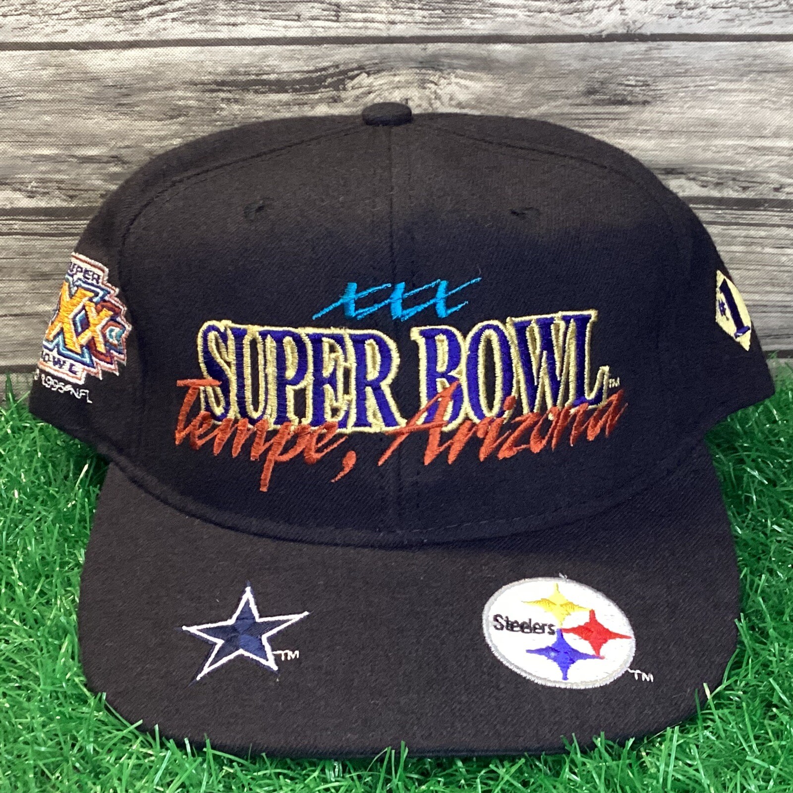 Vintage Super Bowl XXX Snapback Hat Cap Black Adjustable #1 Apparel NFL Football