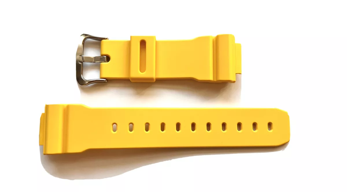 Genuine Casio Replacement Band for G SHOCK Yellow G5600A 9 G6900A