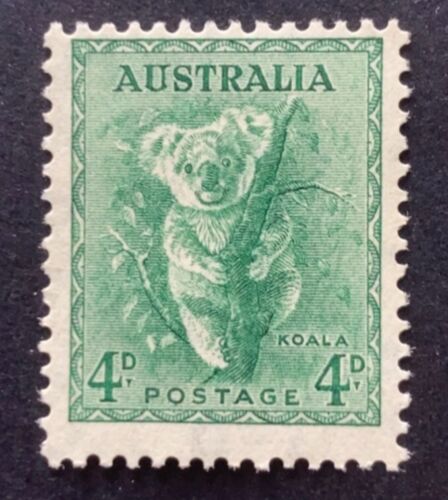 Australia 1937 Zoologicals 4d Koala P13.5x14 - Mint Hinged - Picture 1 of 2