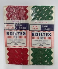Lot of 2 Rick Rack Boiltex Coats & Clark Red & Green Made In The USA Sewing