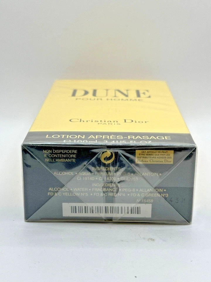 LOCIÓN PARA DESPUÉS DEL AFEITADO DUNE BY CHRISTIAN DIOR 100 ML (NUEVA CON CAJA Y PRECINTADA) Foto 3 de 4