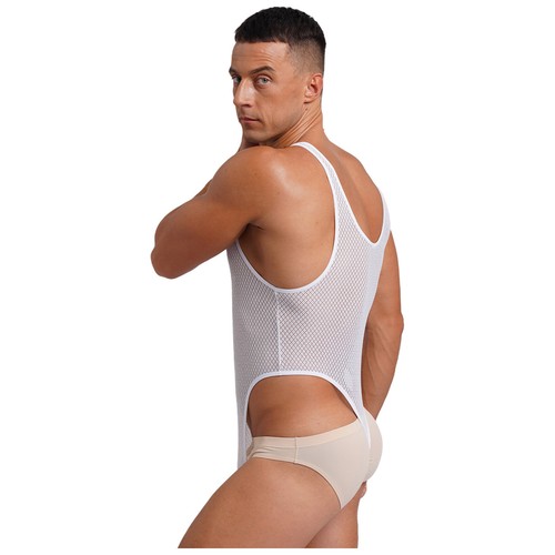 Body uomo USA pezzo unico body senza maniche tuta sportiva wrestling singlet - Foto 164 di 168