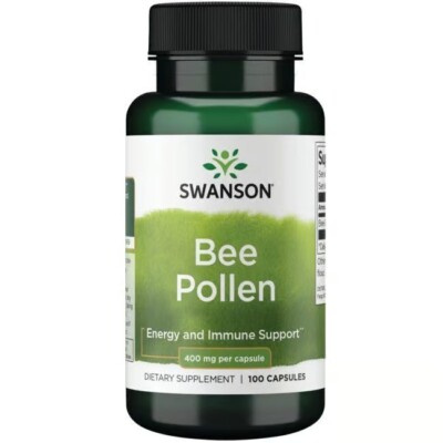Bee Pollen - 400mg - 100 Capsules - Energy and Immune Support