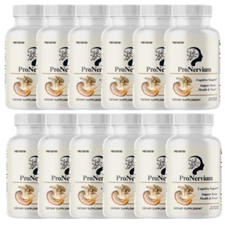ProNervium Brain Health Supplement For Mental Clarity, 12 Bottles