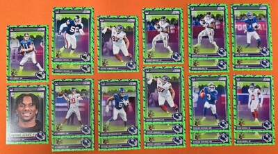     2024 Score-A-Treat   GREEN   BATS (21) NEW YORK GIANTS CARD LOT    