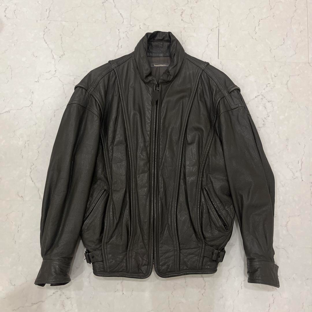 ISSEY MIYAKE Archive Leather Jacket Size M Men's Used | eBay