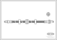 Corteco 19032853 Bremsschlauch Hinten 568 Mm FüR Ford