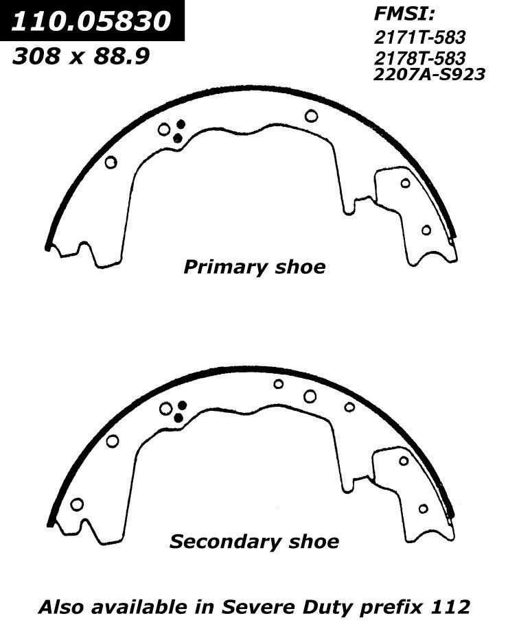 BRAND NEW BENDIX GLOBAL REAR BRAKE SHOES RS583 / 583 FITS VEHICLES ON ...
