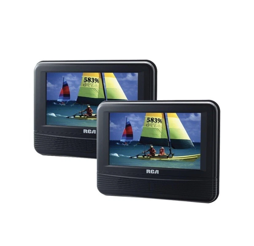 (NEW) RCA 7" Screens Mobile DVD System with Dual Screens - Plays DVDs & CDs - Image 3 of 4