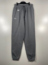BNWT Under Armour Mens Loose Rival Fleece Puddle Jogger Pants Gray Sz Small