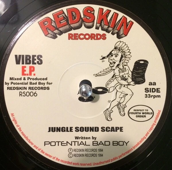 Chatta B -Vibes EP 12" Vinyl Redskin Kemet Records Ragga Jungle Drum’n’bass Mint Foto 2 de 2