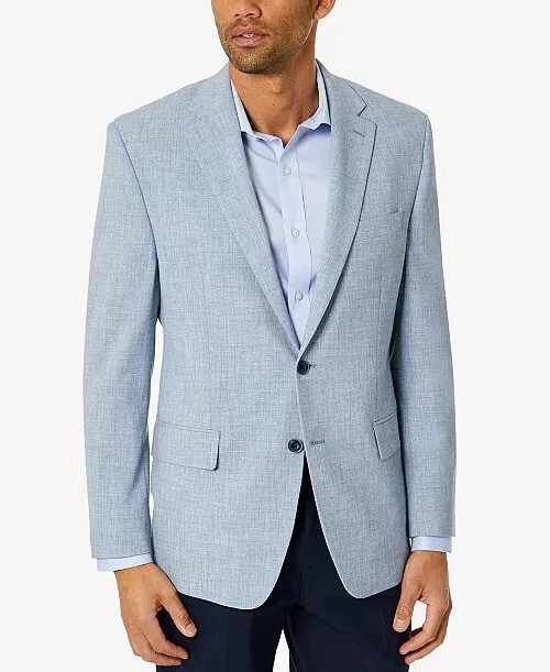 Light blue sport coat with cheap jeans