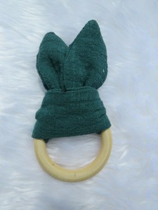 muslin teething ring