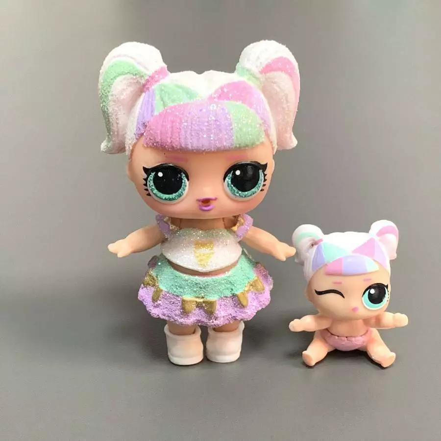 2Pcs Ultra Rare LOL Surprise Sparkle Series Unicorn Doll Glitter& Lil  Sister Toy