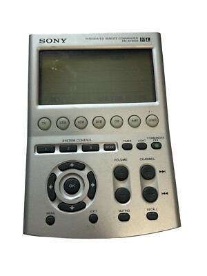 SONY (RM-AV3000) Integrated 18 Component Universal Remote Commander Works