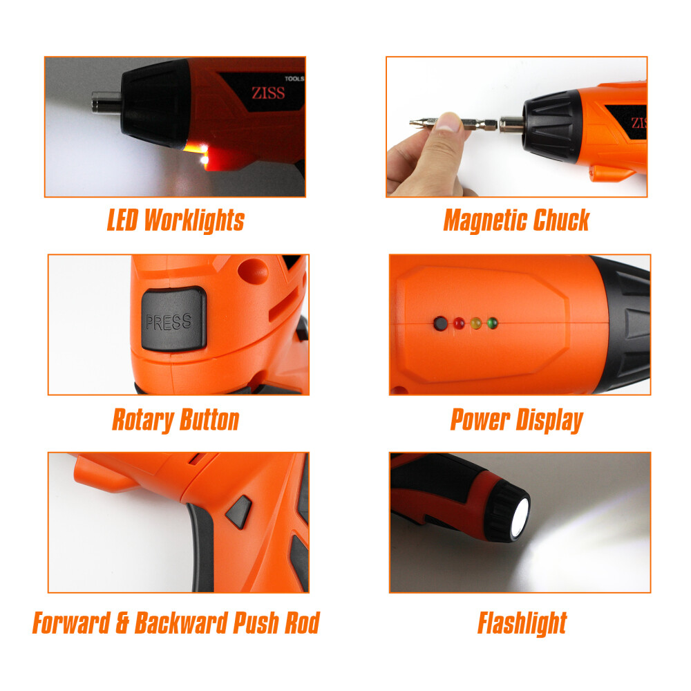 48IN1 Cordless Electric Screwdriver Drill Power Tool Kit w