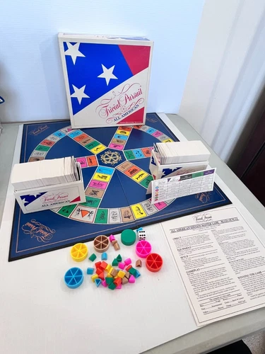 Trivial Pursuit All American Vintage 1993 Parker Brothers Board Game Complete
